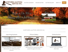 Tablet Screenshot of northernauctionservice.com